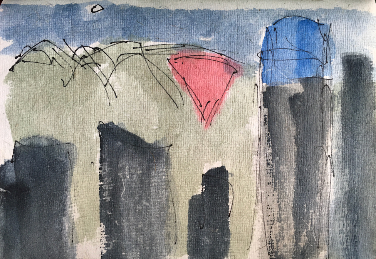 Tanya Joyce ~ Pink Triangle and SF Skyline